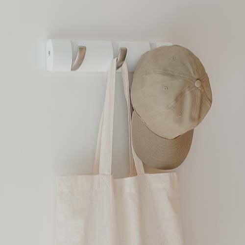 Flip Coat Hook Mini - White - Not A Boring Box