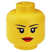 Giant LEGO Storage Head - Small Girl - Not A Boring Box APFE