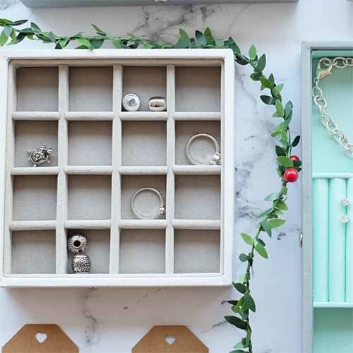 Stackers 'Criss-Cross' Charm Jewellery Storage Box - Not A Boring Box