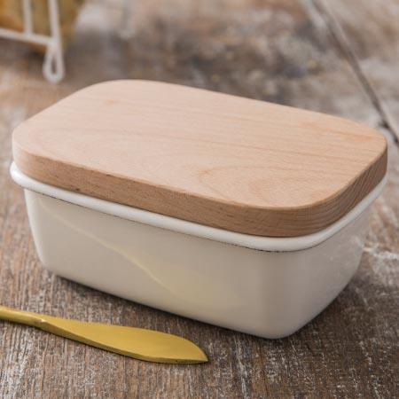 Enamel Butter Dish - Not A Boring Box APFE