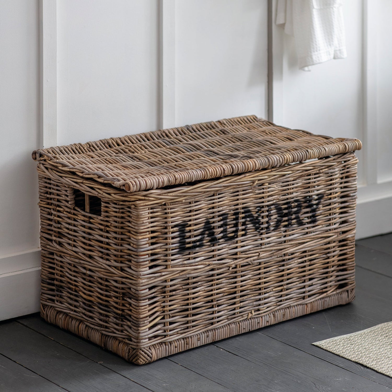 Natural Wicker Laundry Sorter Hamper