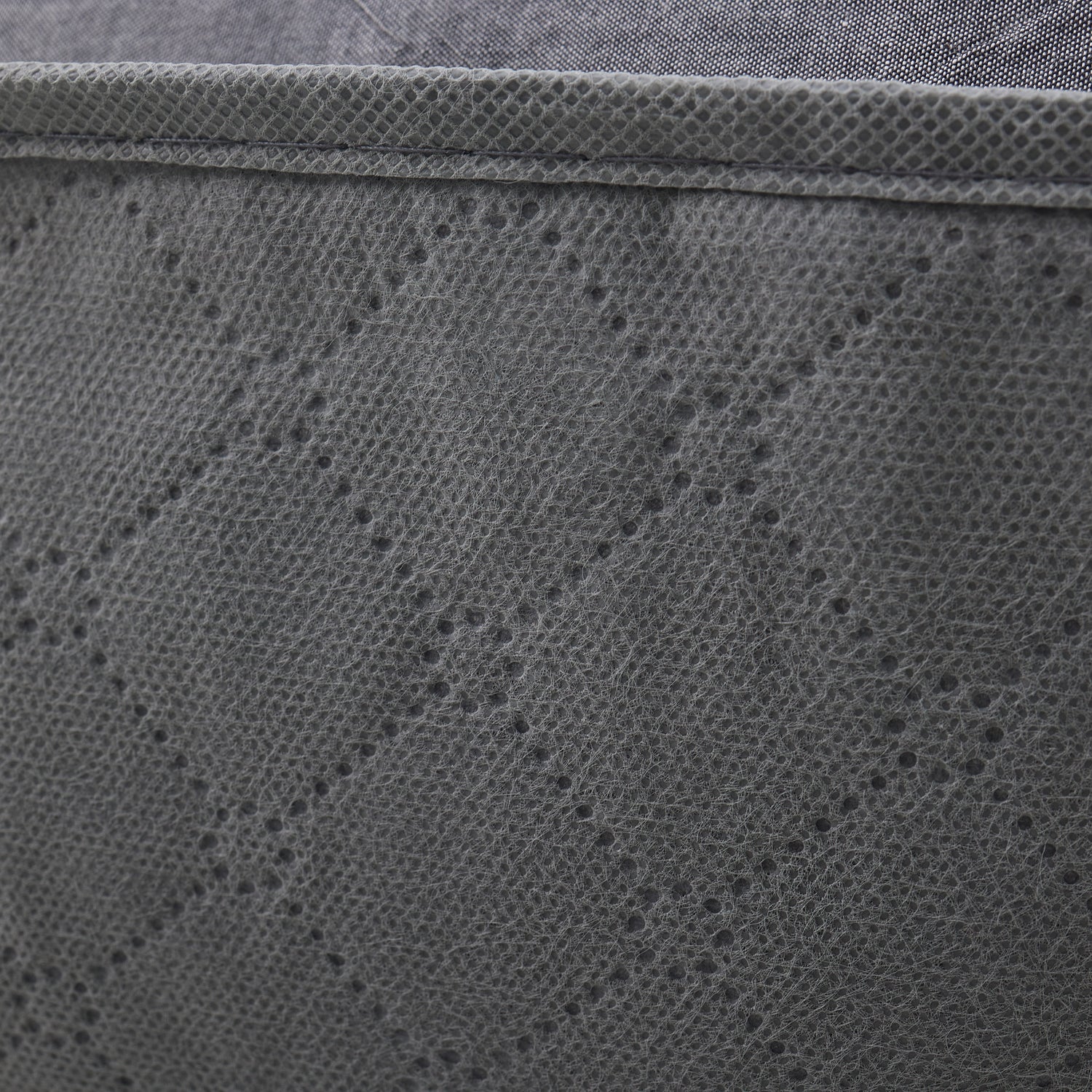 grey fabric box for clothes storage