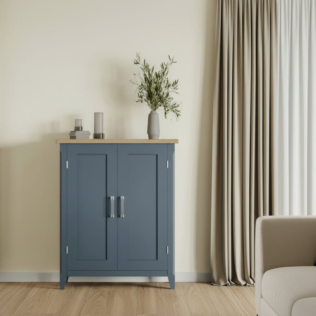 Signature Blue Shoe Storage Cupboard