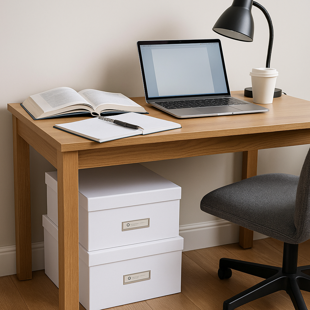 Set Of 2 White Fibreboard Storage Boxes - Not A Boring Box