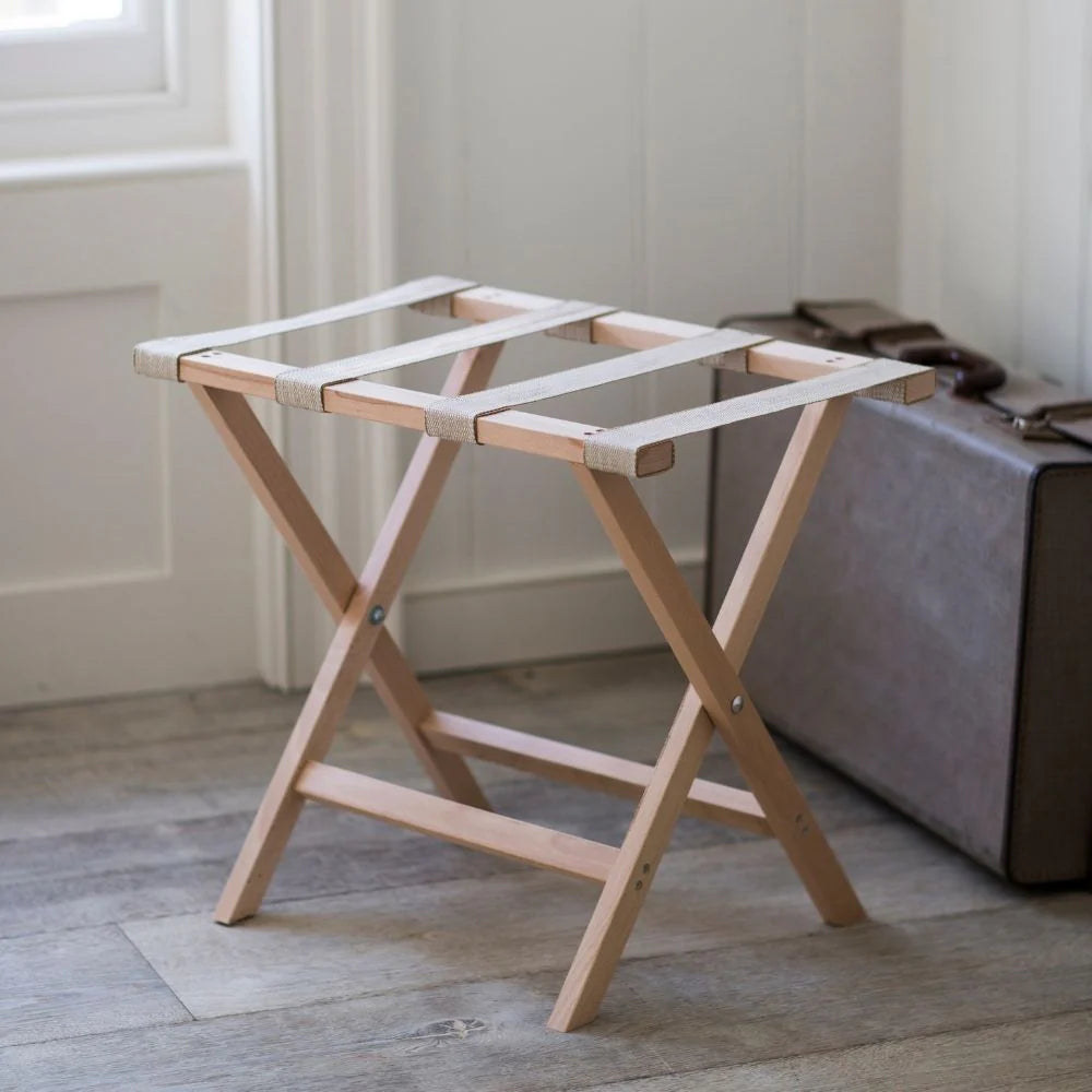 Suitcase / Luggage Rack - Wooden - Not A Boring Box