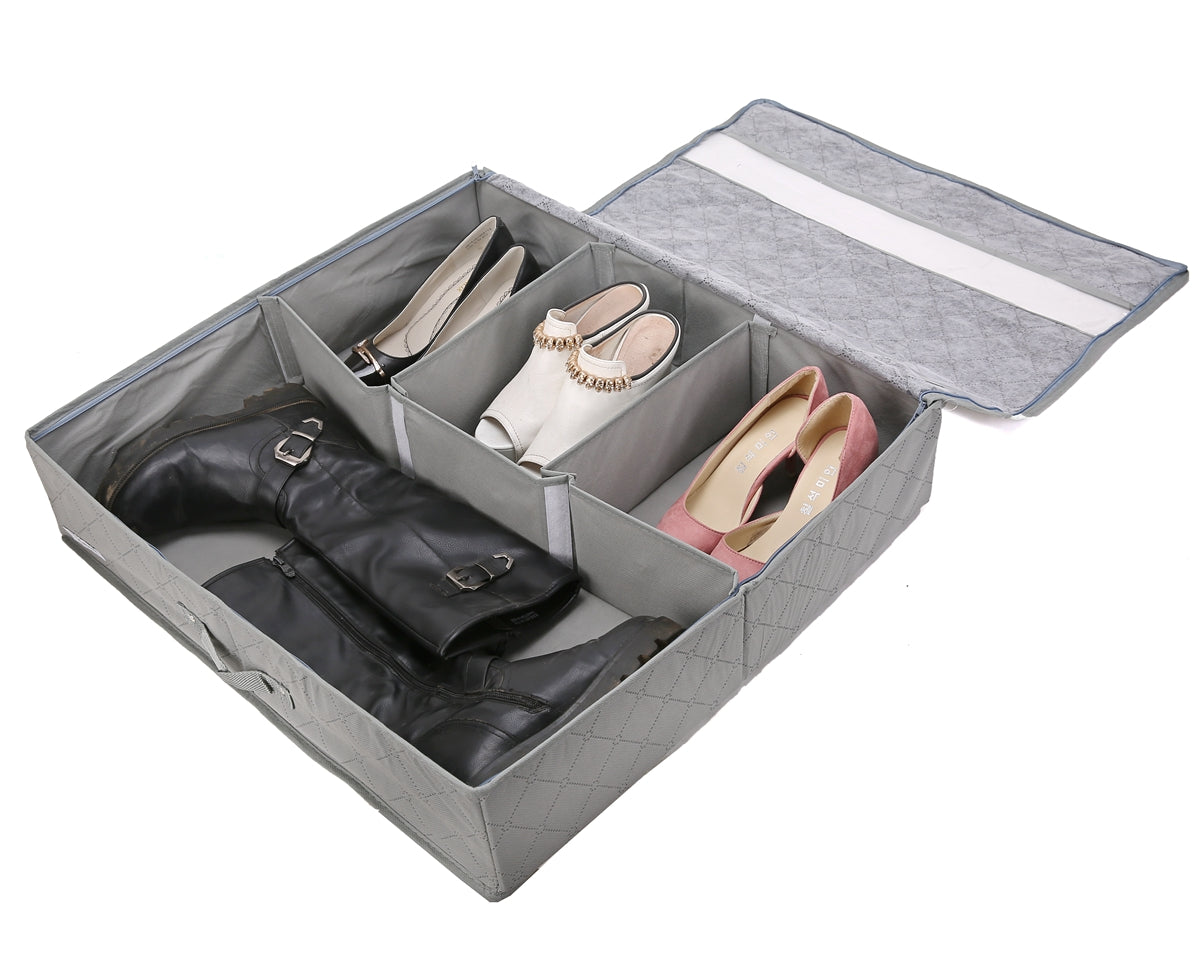 under bed shoe and boot storage box