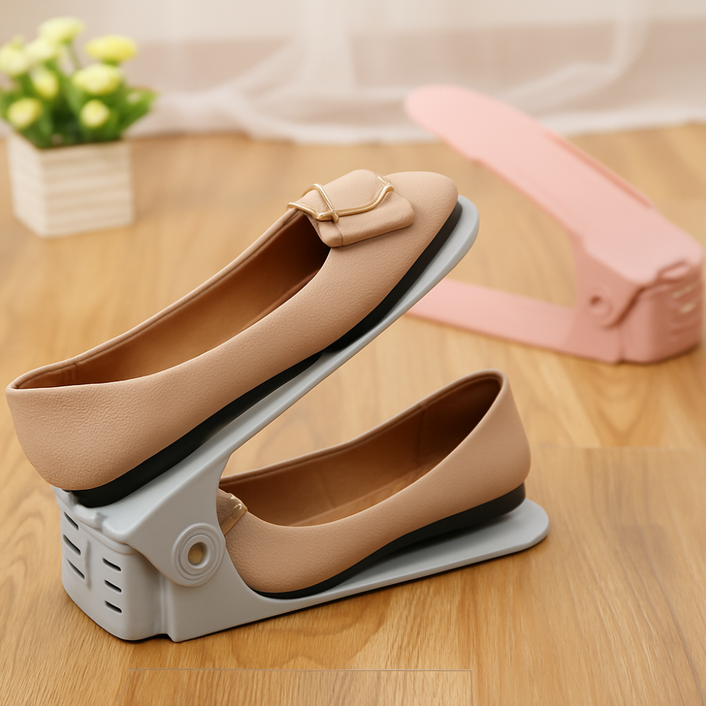 like it shoe stepper for better shoe storage