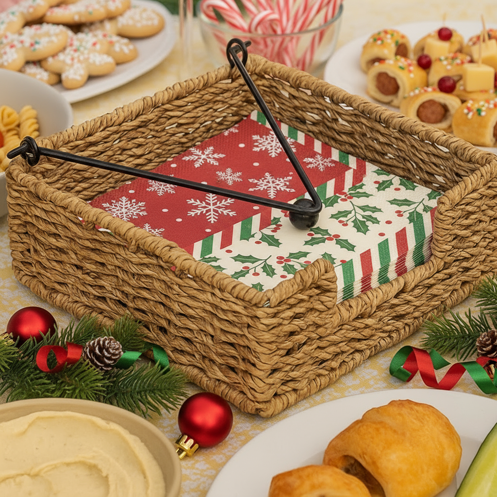 Handmade Seagrass Napkin Holder - Not A Boring Box