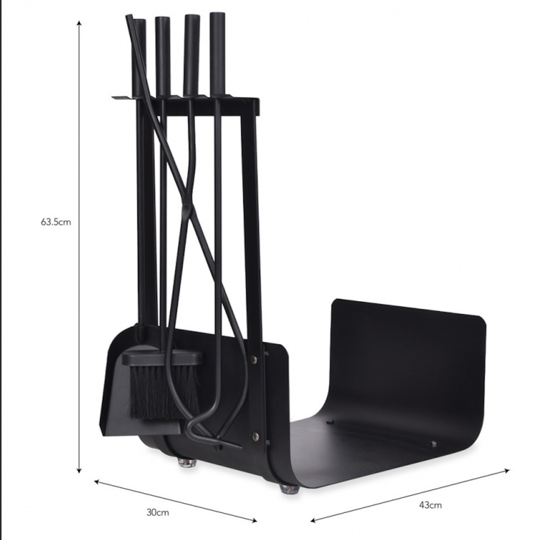 Fireside Log Holder & Companion Set - Stanton