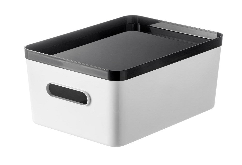 Large Clear Stacking Lidded Fridge Storage Box