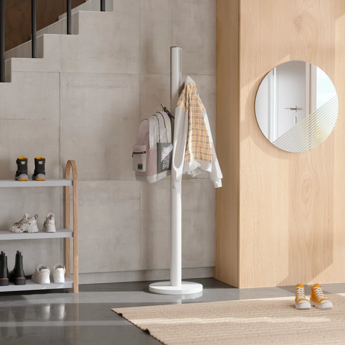 Flapper Coat Stand White