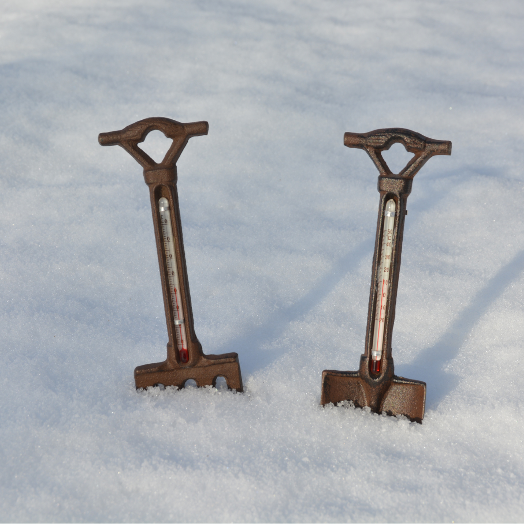 Garden Cast Iron Spade & Fork Thermometers