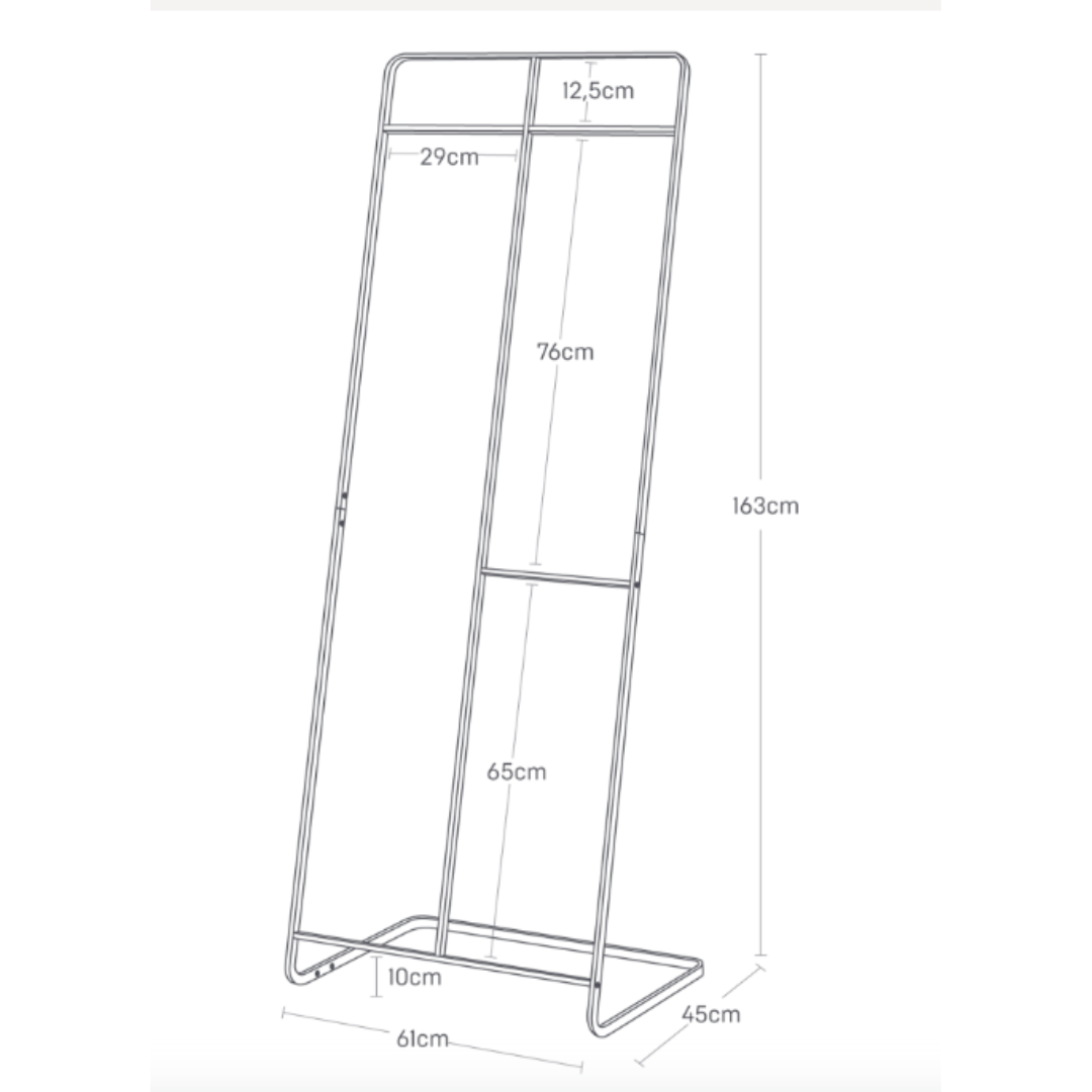 Freestanding Scandi Clothes Storage Rack - Tower