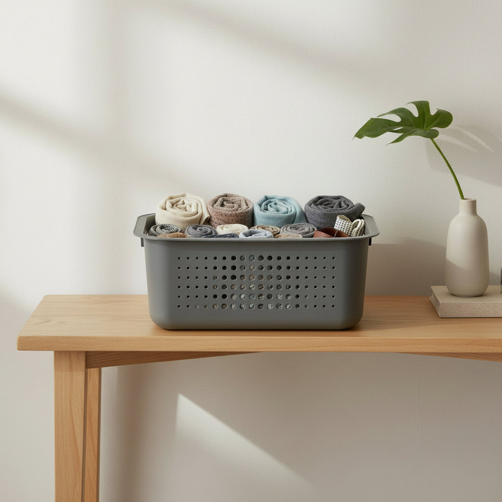 Light Grey Storage Baskets