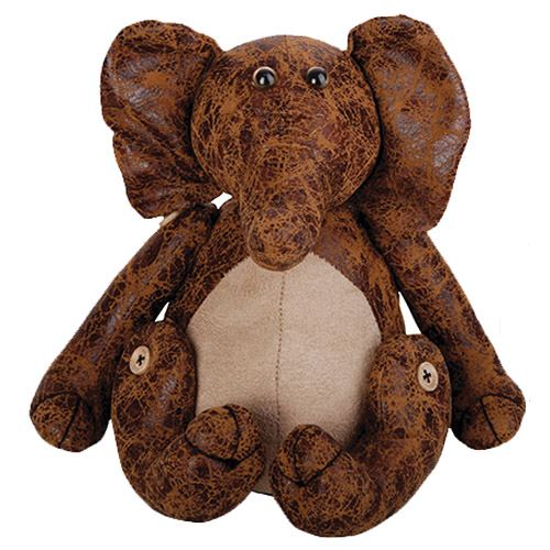Aged Faux Leather Animal Door Stop - Not A Boring Box