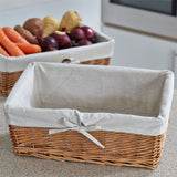 Lined Willow Pantry Basket