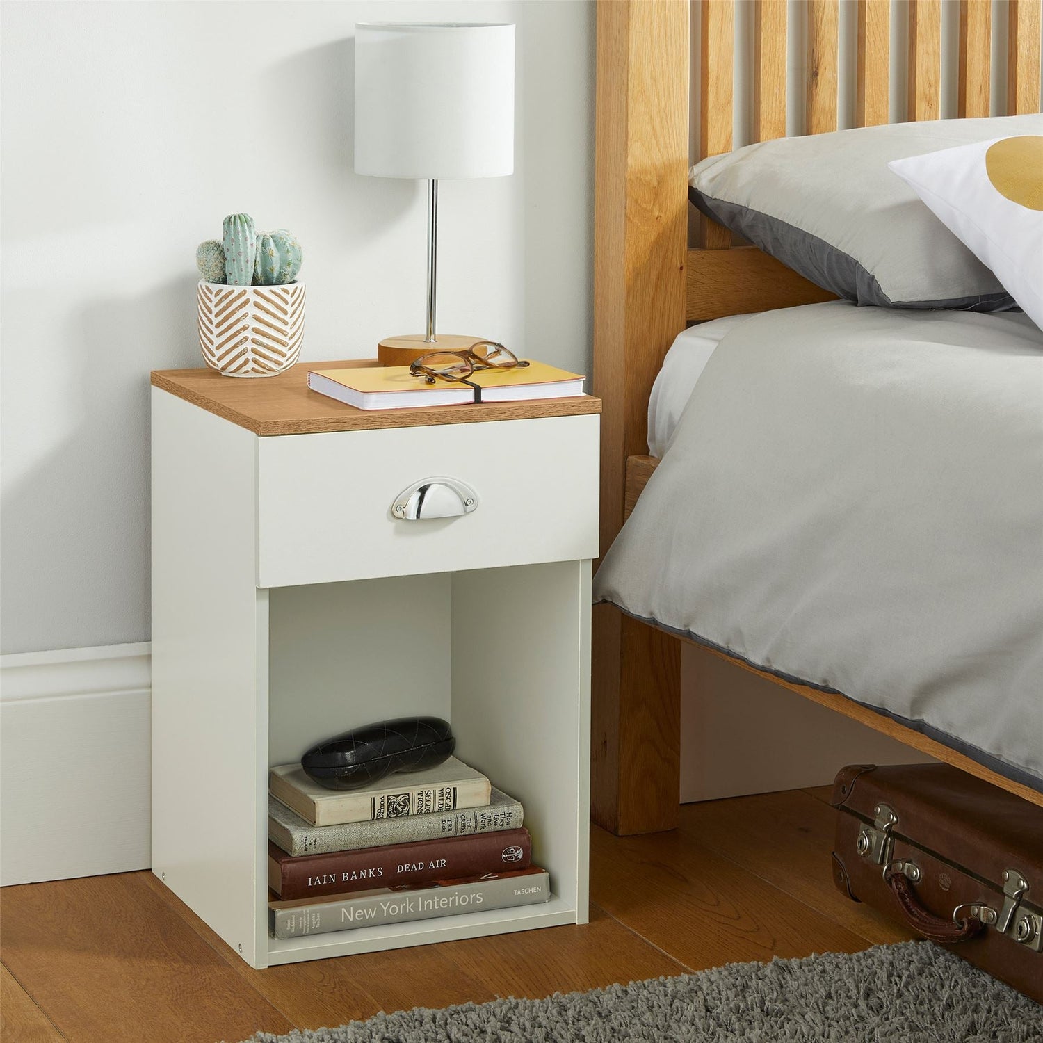 Bedside Cabinet With Drawer - Lilsbury