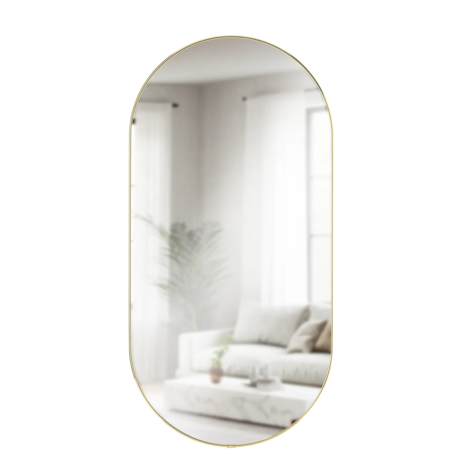 Umbra Hubba Pill Mirror - Brass