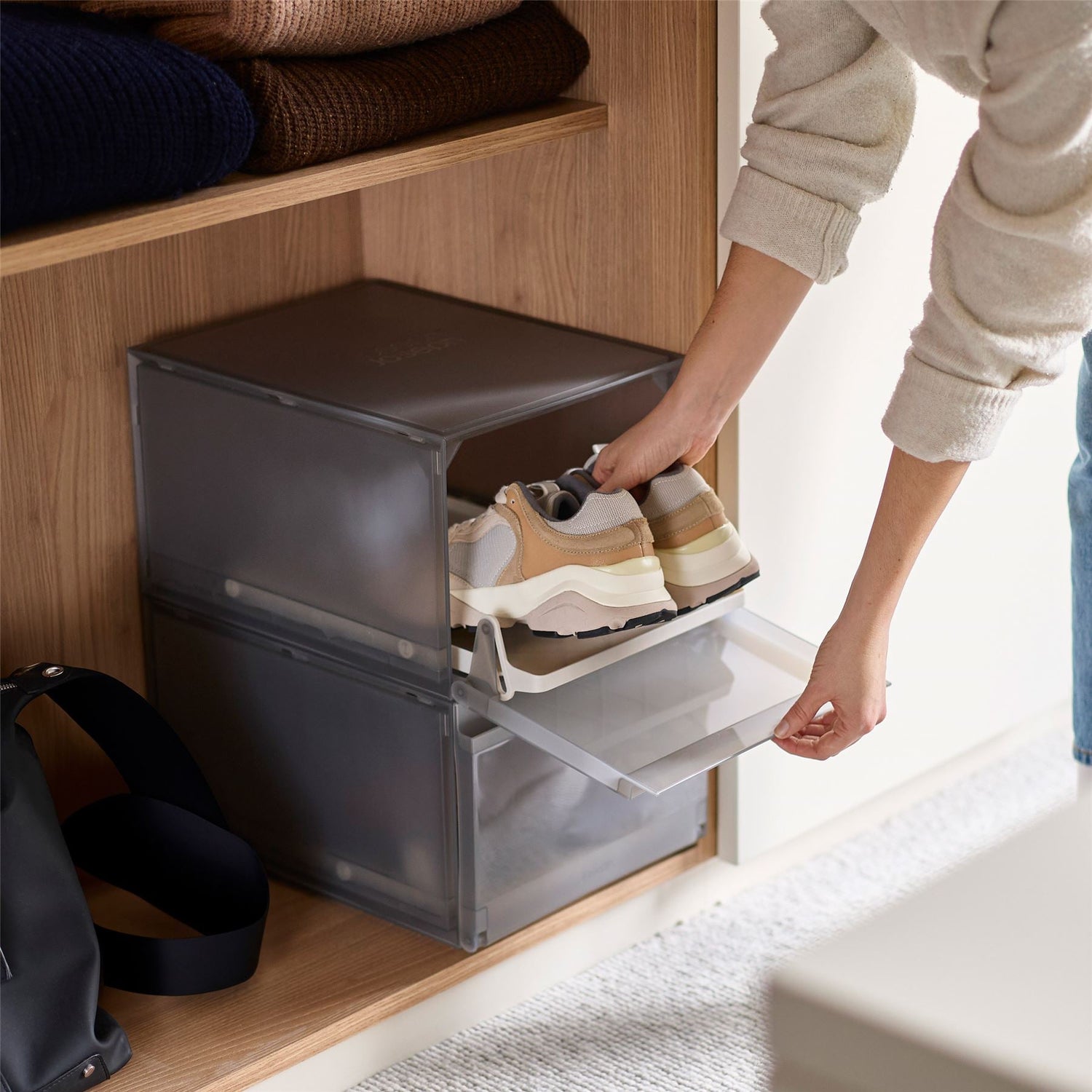 Shoecase Premium Shoe Storage Box - Set Of 2