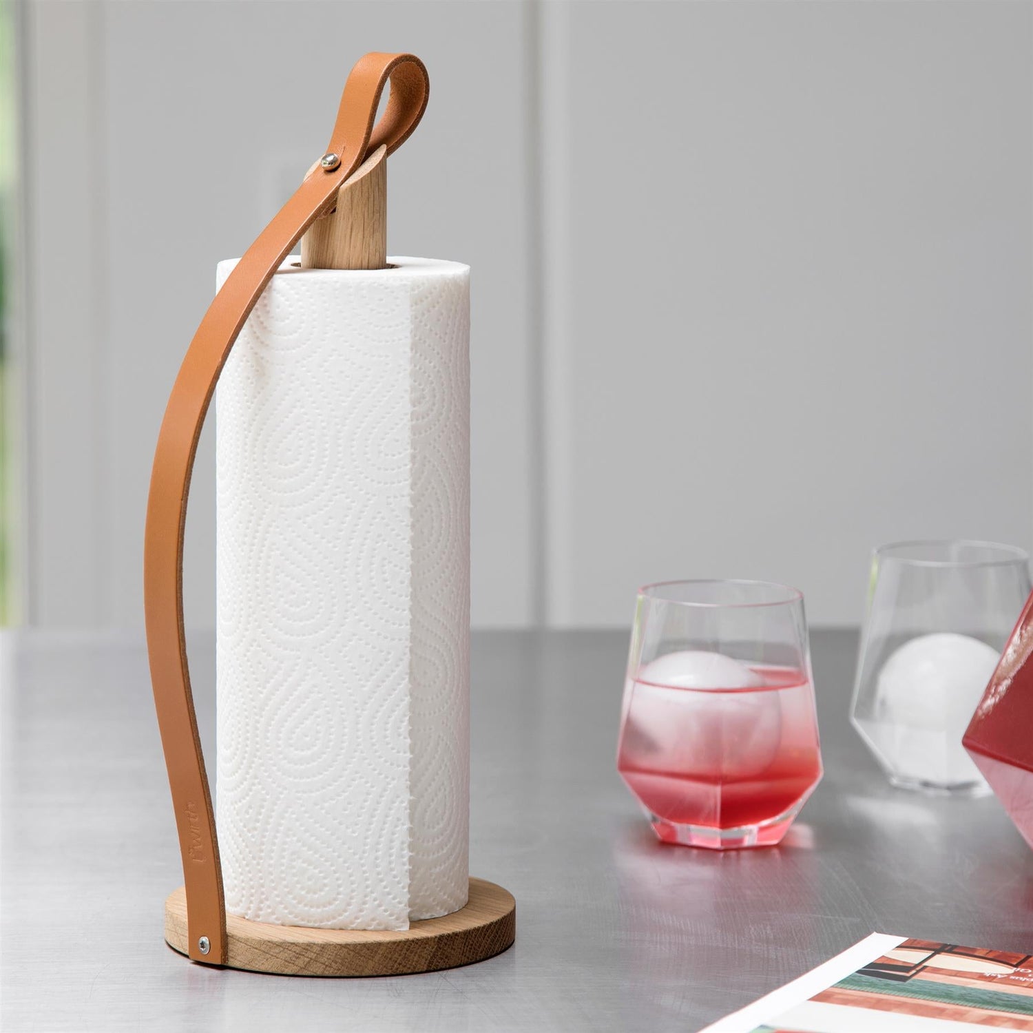 Hands On Kitchen Roll Holder - Oiled Oak