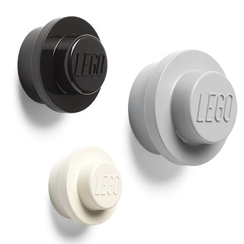 3 x Wall Mounted LEGO Hooks - Not A Boring Box