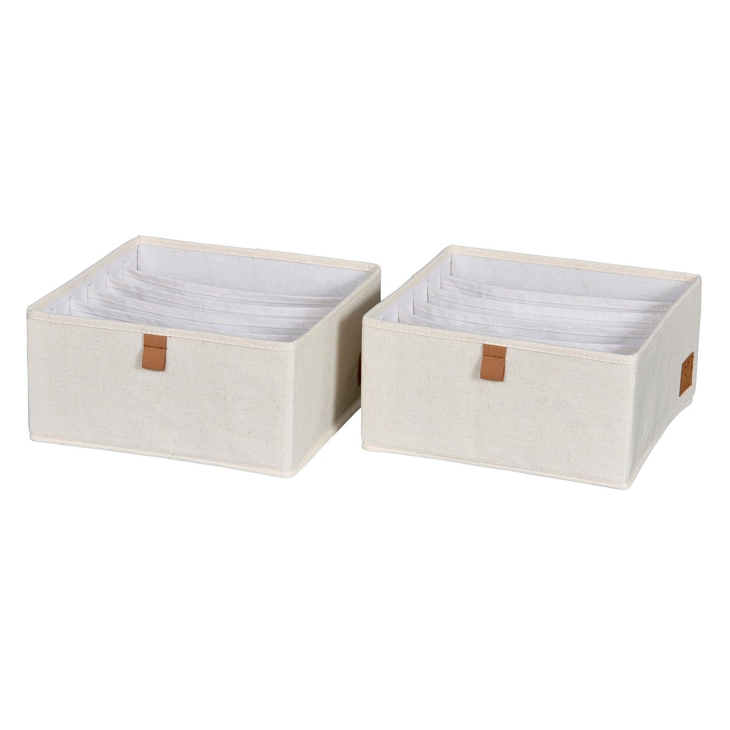 Set of 2 Drawer Organisers with 6 Compartments - Not A Boring Box APFE