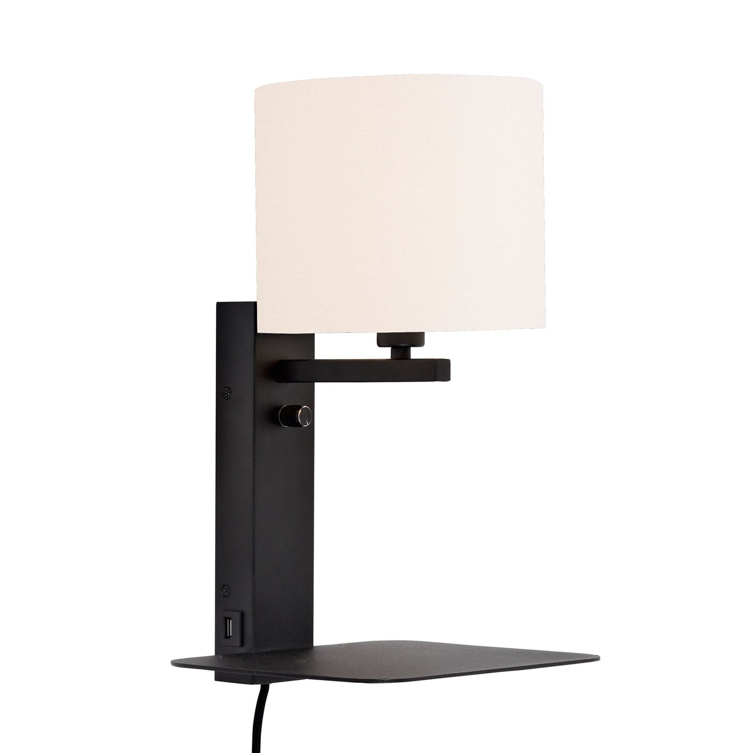 Wall Mounted Lamp with Shelf - Florence - Not A Boring Box