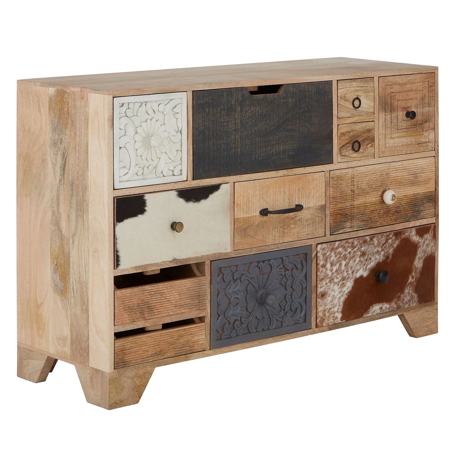 12 Drawer Mango Wood Sideboard - Marwar