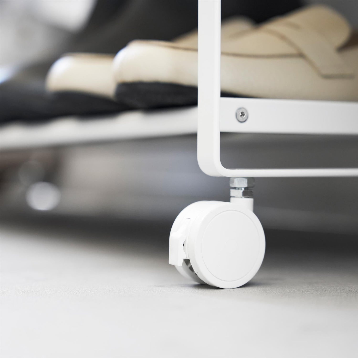 Compact Shoe Rack with Castors - Not A Boring Box APFE