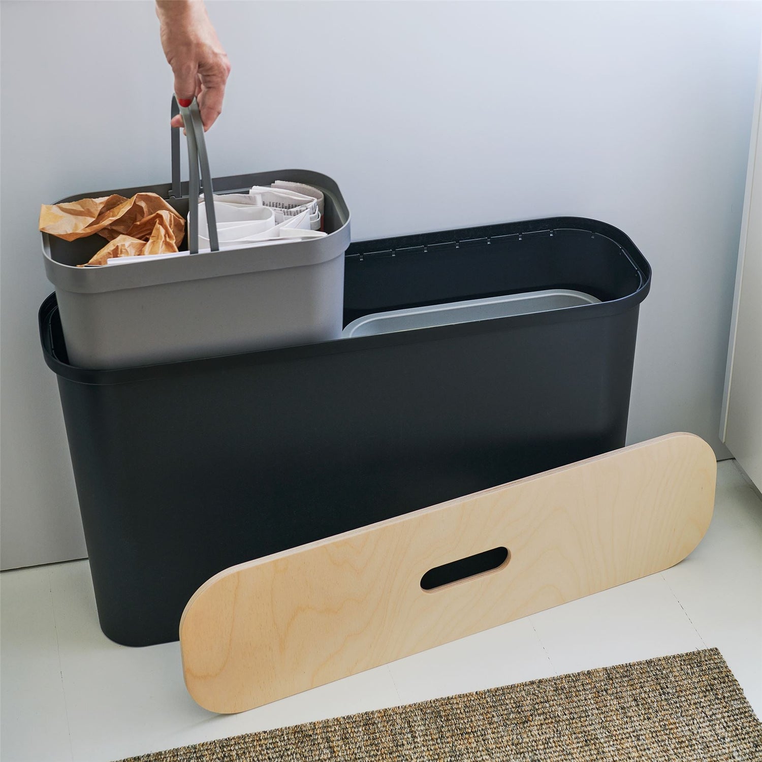 Smartstore Collect 46L Recycling Bin - Slim - Not A Boring Box