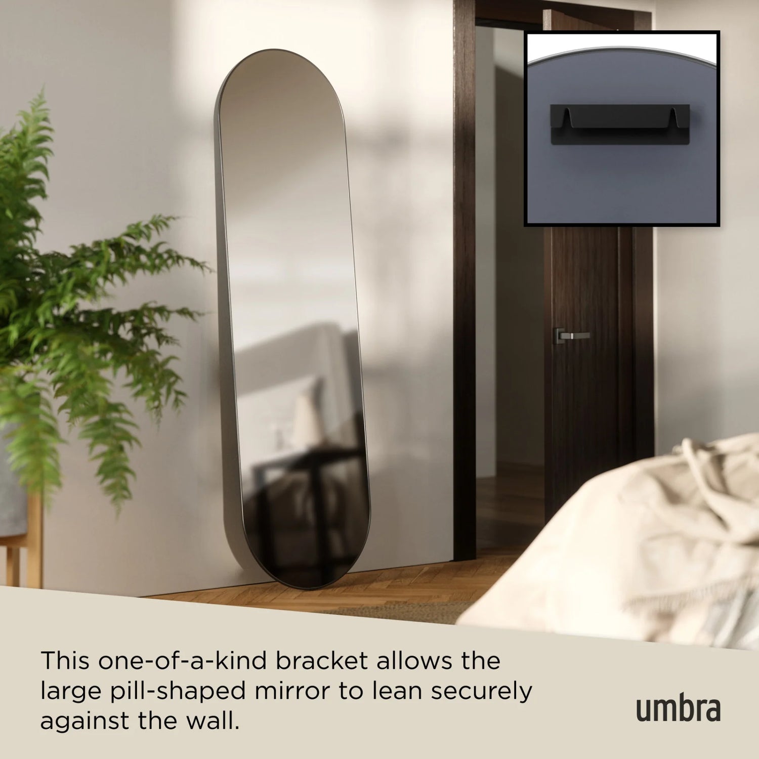 Umbra Hubba Pill Mirror Large - Titanium