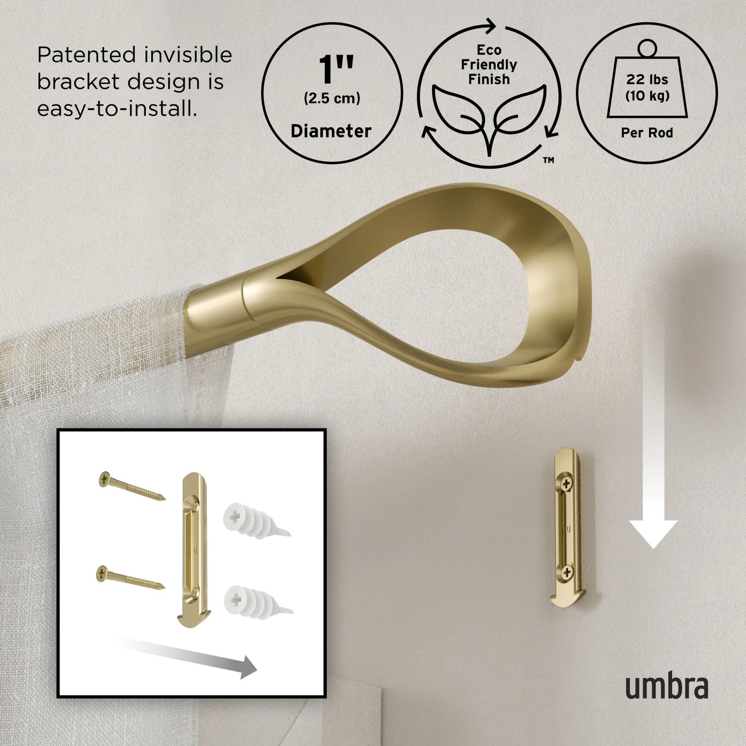 Loop Curtain Rod - Umbra