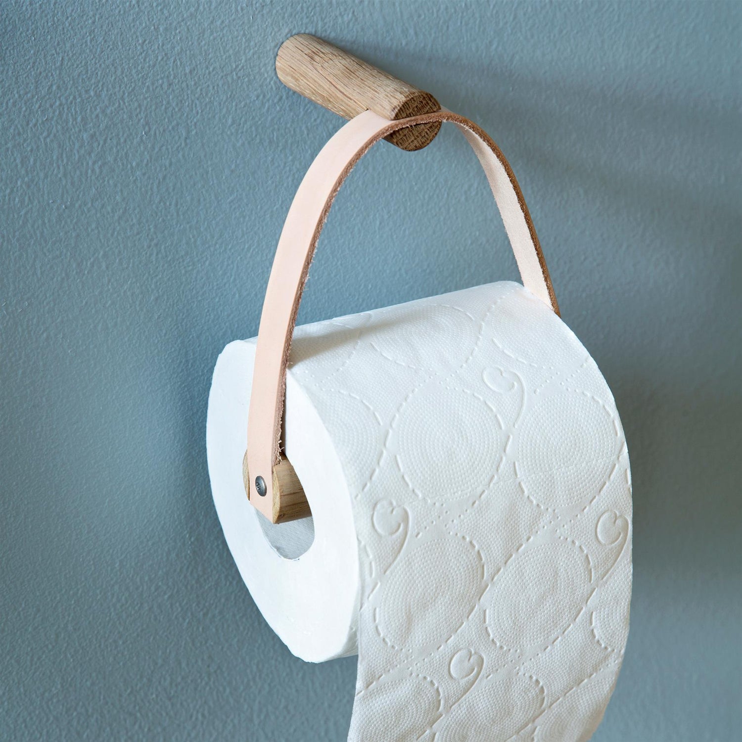 Toilet Roll Holder - Oiled Oak