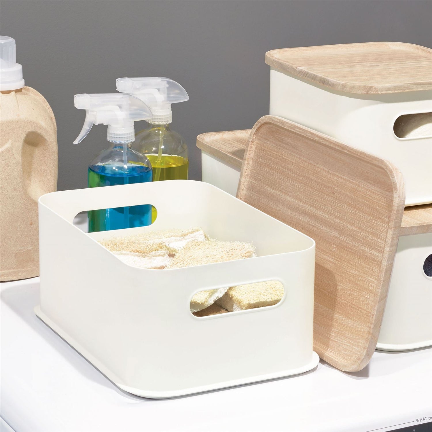 Handled Storage Bin with Lid - Rectangular - Not A Boring Box