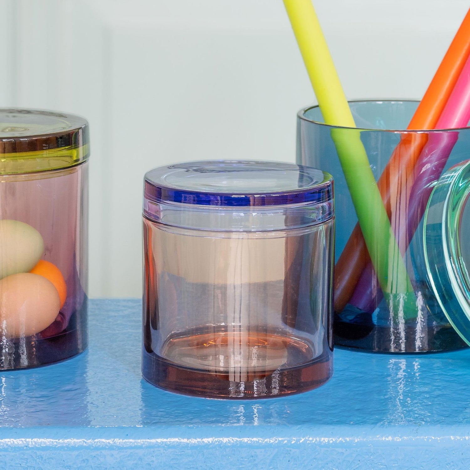 Small Lidded Glass Storage Jar - Not A Boring Box APFE