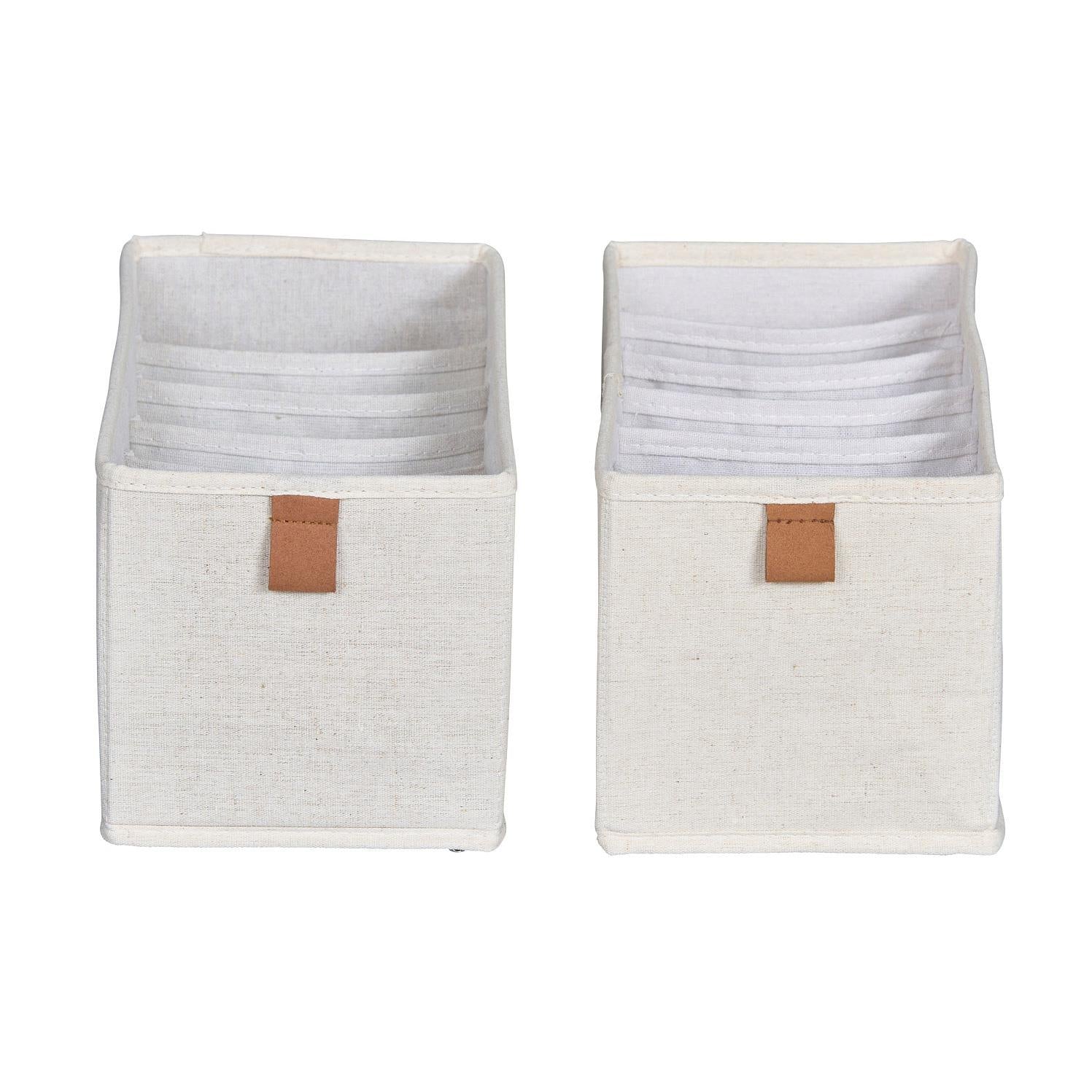 Set of 2 Drawer Organisers with 6 Compartments - 15cm Wide - Not A Boring Box APFE