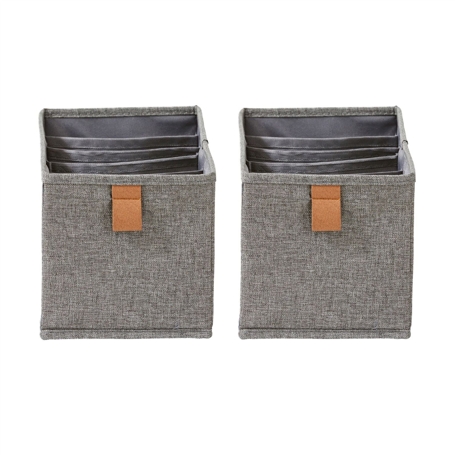 Set of 2 Drawer Organisers with 6 Compartments - 15cm Wide - Not A Boring Box APFE