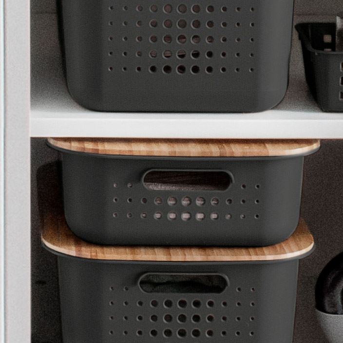 Grey SmartStore Basket - Shallow - Not A Boring Box APFE