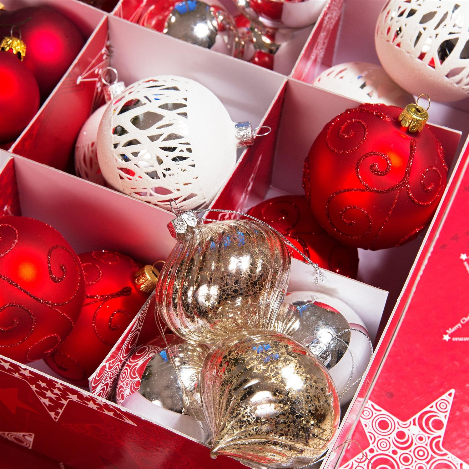 Cardboard Christmas Decorations Storage Box - Not A Boring Box APFE