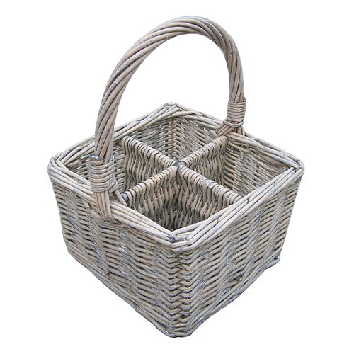 Wicker Cutlery & Condiment Organiser - Not A Boring Box