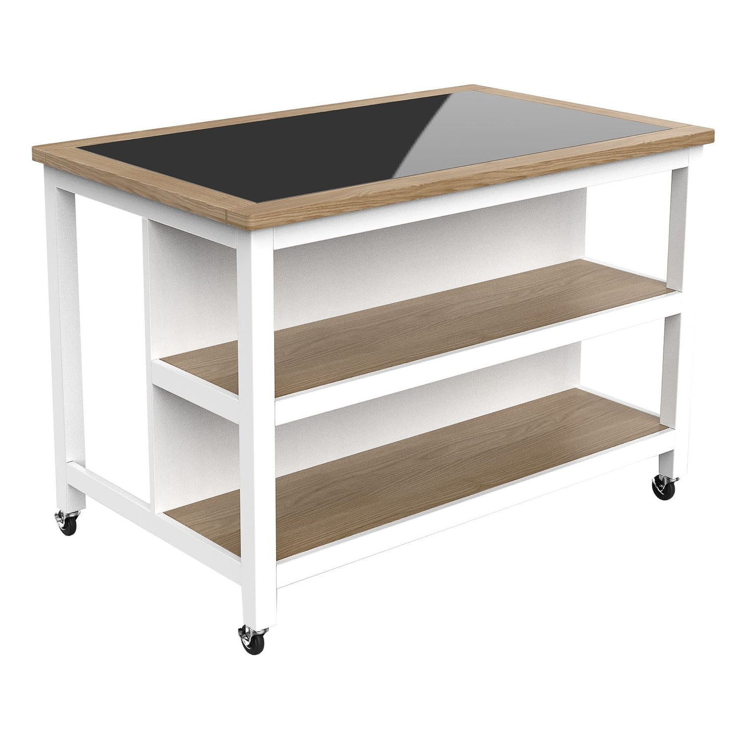 Open Kitchen Island With Breakfast Bar - Not A Boring Box