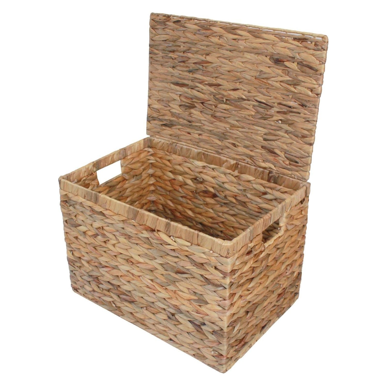 Lidded Storage Chest - Water Hyacinth