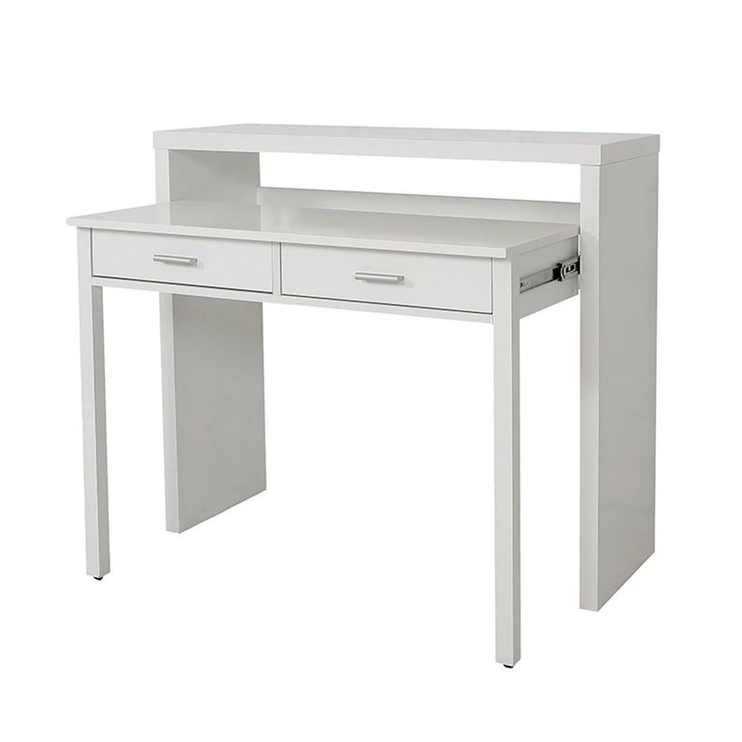 White Console Desk
