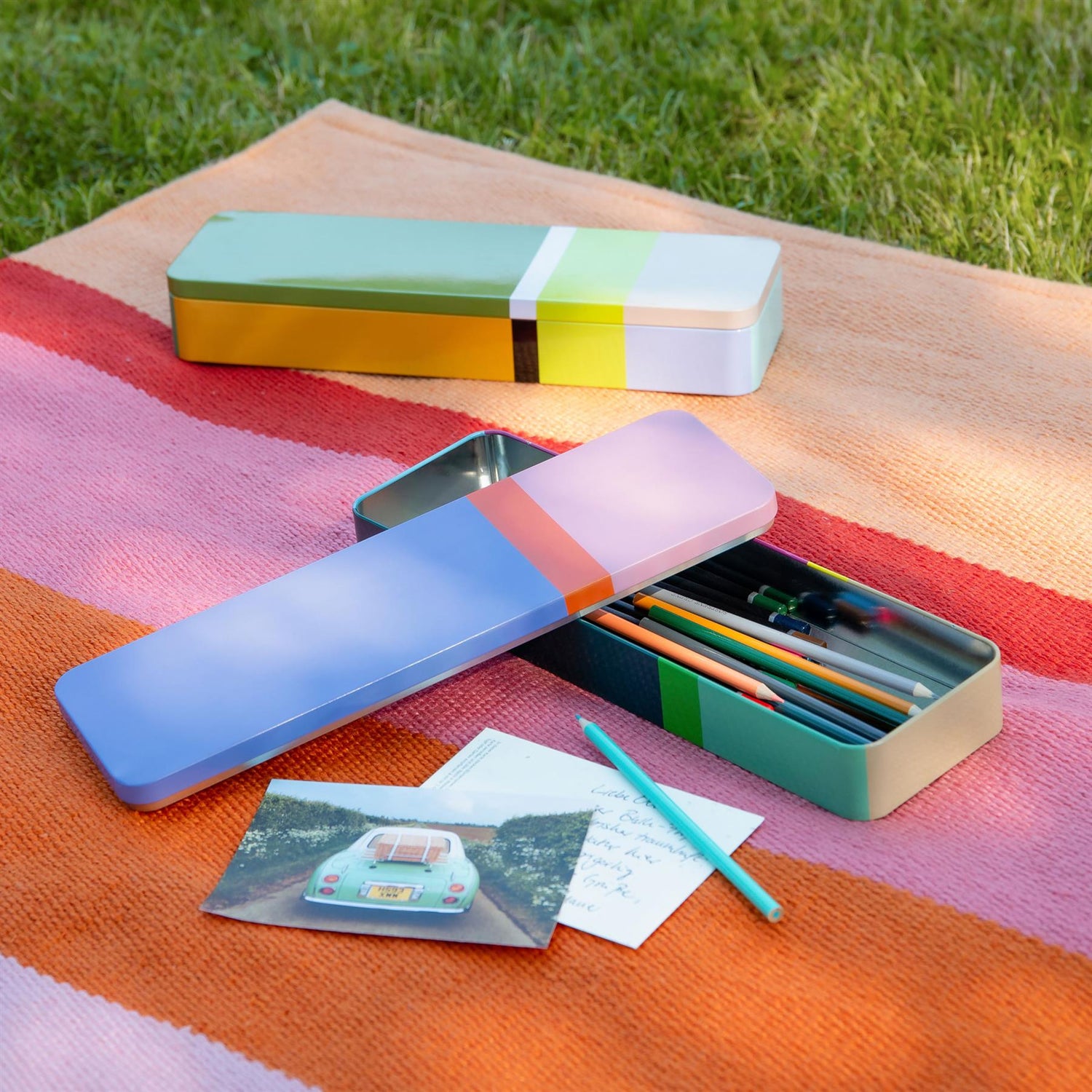 Rectangular Metal Storage Tin - Not A Boring Box