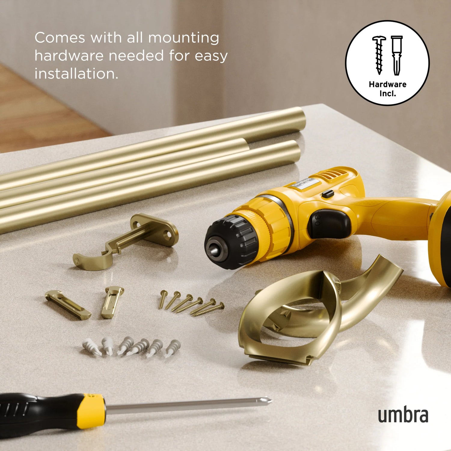 Loop Curtain Rod - Umbra