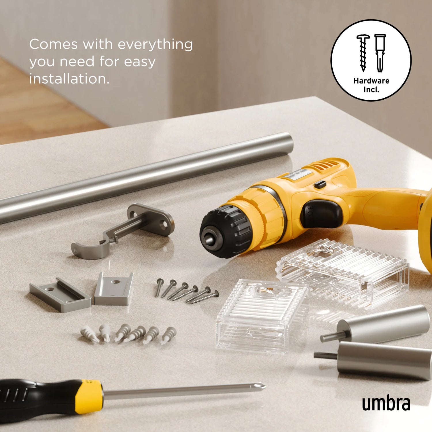 Flute Curtain Rod - Umbra