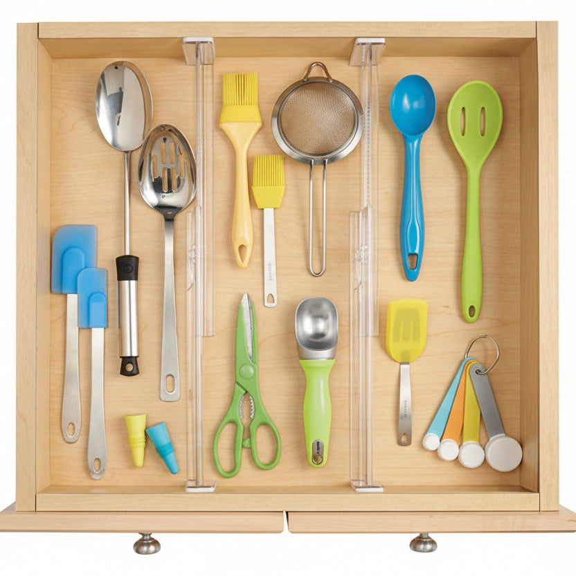 Set of 2 Expandable Drawer Organisers - Large - Not A Boring Box APFE