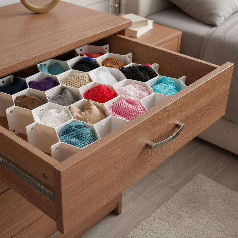 modular drawer organiser for socks and knickers etc