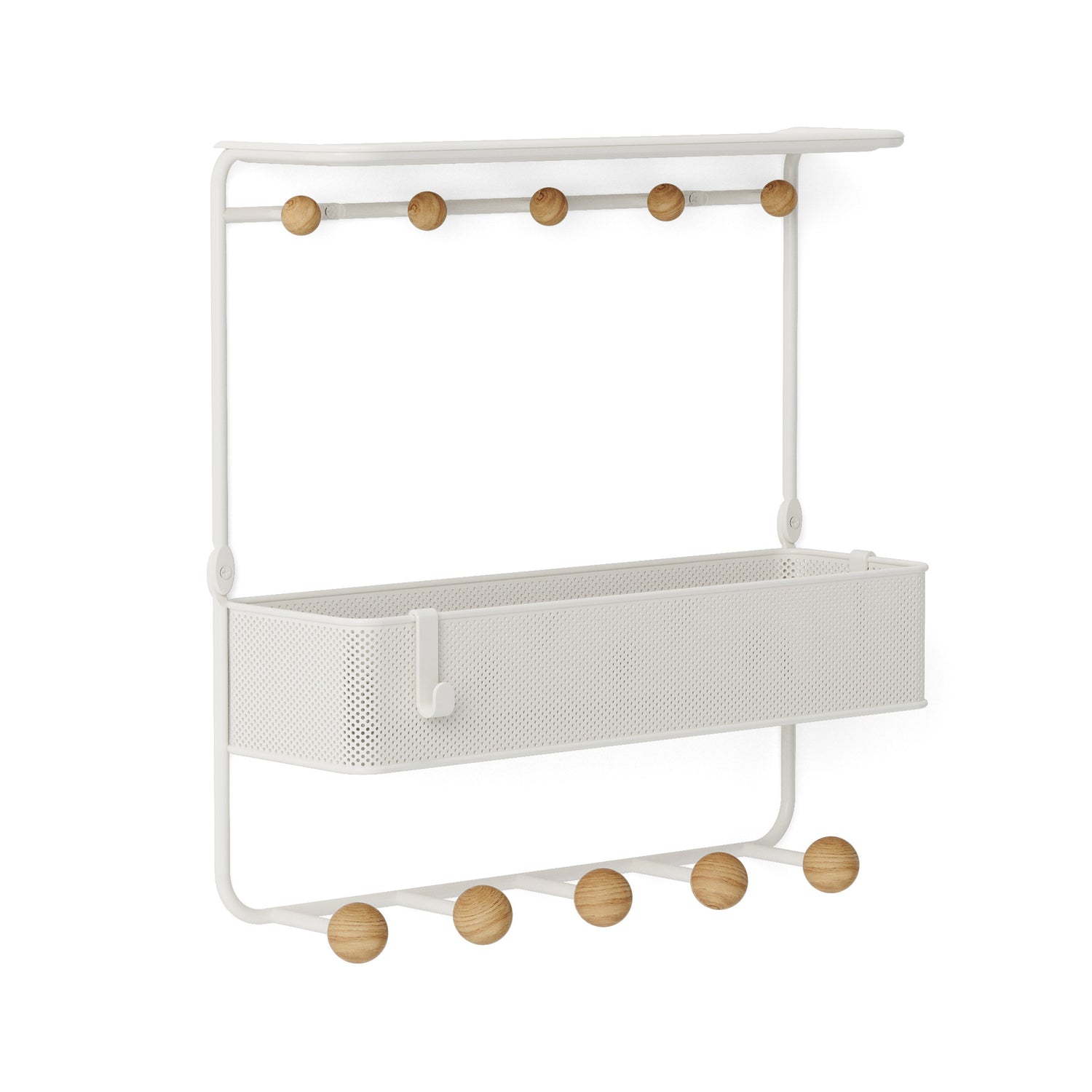 Shelf With Hooks Estique - Not A Boring Box