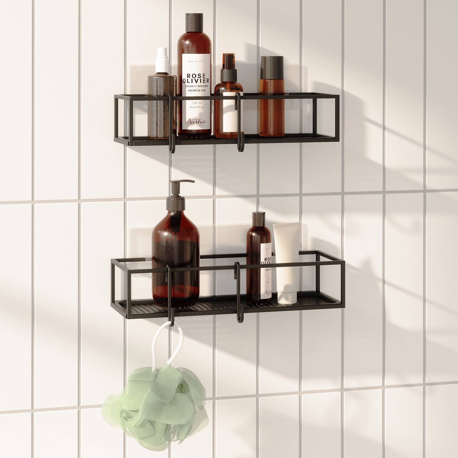 Set Of 2 Shower Caddies Cubiko